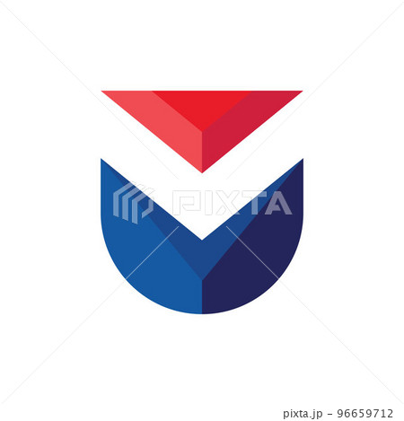 M Letter  vector  icon  Template  Illustration 96659712