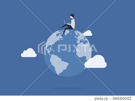世界を股にかけるグローバル人材！なイラスト素材 96660082
