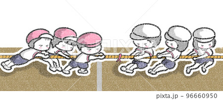 運動会　綱引き 96660950