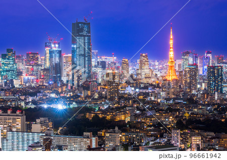 東京 六本木ヒルズからの夜景 東京 六本木ヒルズからの夜景 96661942