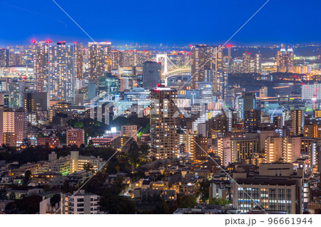 東京　六本木ヒルズからの夜景 96661944