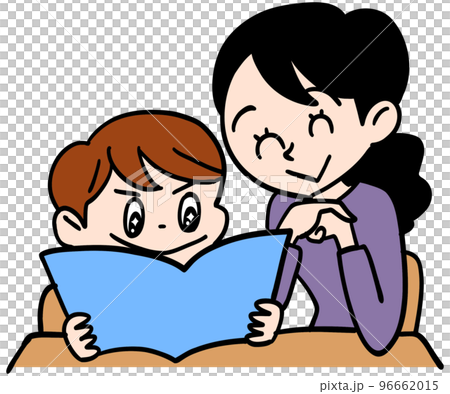 看著一個有上進心的小學生讀書的父母 96662015