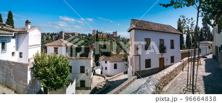 Panorama of Granada downtown with the Alhambra in the background 96664838