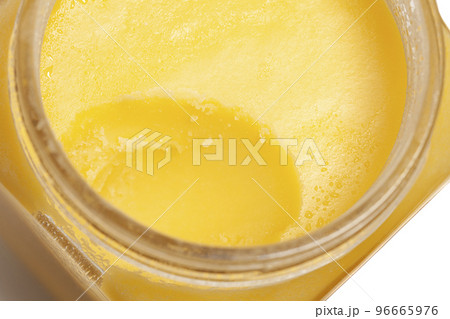 Ghee in jar isolated on white background 96665976