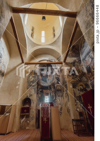 Frescoes in Holy Mother of God Medieval Church Frescoes in Holy Mother of God Medieval Church 96666448