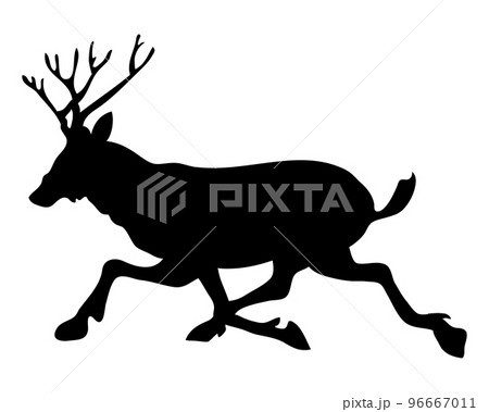 Running Deer Christmas Element 96667011