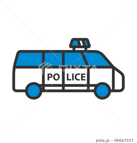 Police Van Icon Police Van Icon 96667037
