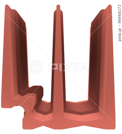 3D rendered illustration.Uppercase letter on transparent background.Art font. 3D rendered illustration.Uppercase letter on transparent background.Art font. 96668272