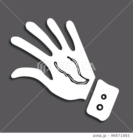 不気味な手のアイコン 不気味な手のアイコン 96671883
