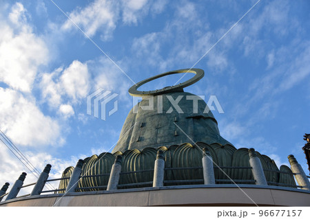 青空の日本3大仏 高岡大仏の背中 青空の日本3大仏 高岡大仏の背中 96677157