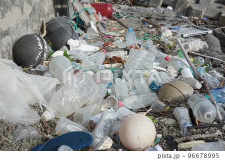 海洋プラスティックゴミ、港に集まる 96678995
