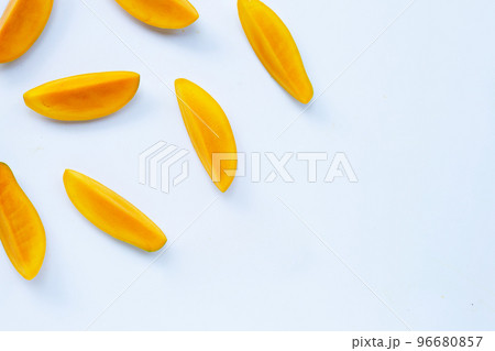 Tropical fruit, Mango on white background. Tropical fruit, Mango on white background. 96680857