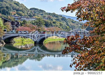 浅野川の秋景色 96682257