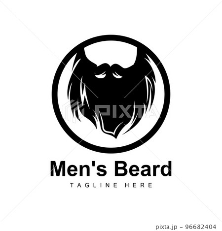 Beard Logo, Vector Barbershop, Design For Male Appearance, Barber, Hair, Fashion 96682404
