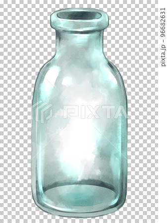 透明感のあるガラス瓶 96682631
