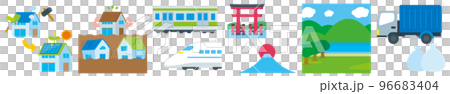 SDGs 11. Building sustainable communities Material collection 96683404