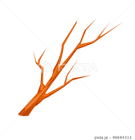 branch wood cartoon vector illustration 96684313