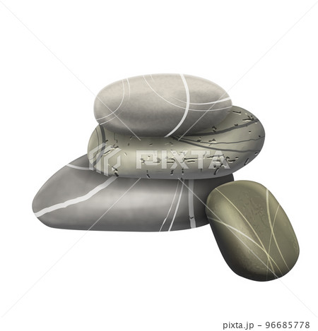 spa stone realistic vector 96685778
