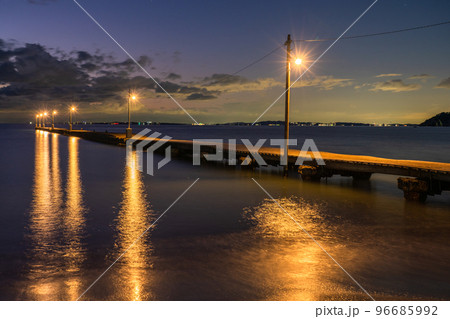 《千葉県》夕暮れの原岡桟橋 《千葉県》夕暮れの原岡桟橋 96685992