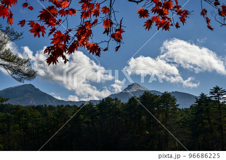 裏磐梯五色沼の紅葉 96686225
