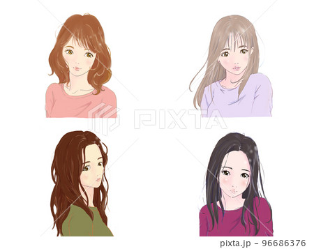 Personal color spring/summer/autumn/winter set - Stock Illustration  [96686376] - PIXTA