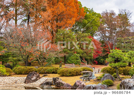 古都京都の秋 世界遺産 紅葉の元離宮二条城 清流園 古都京都の秋 世界遺産 紅葉の元離宮二条城 清流園 96686784