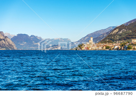 Lake Garda and the Malcesine Village - Veneto Italy 96687790