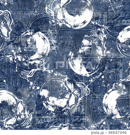 ジーンズのパッチワーク柄, 96687846