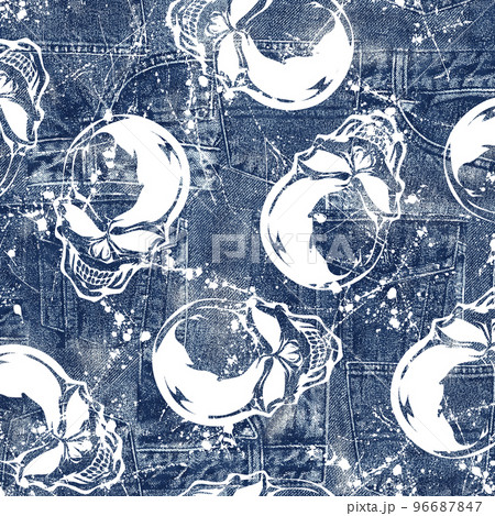 ジーンズのパッチワーク柄, 96687847