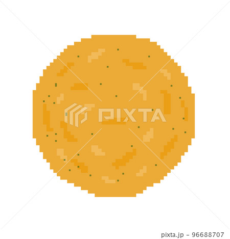 ドット絵_せんべい(のり) 96688707