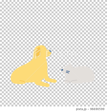 狗和貓側臥 狗和貓側臥 96690599