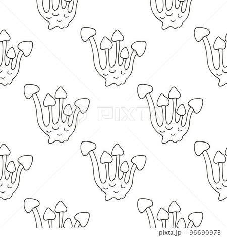 Autumn mood. Illustration in hand draw style. Seamless pattern Autumn mood. Illustration in hand draw style. Seamless pattern 96690973