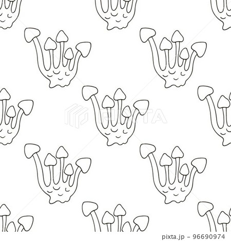 Autumn mood. Illustration in hand draw style. Seamless pattern Autumn mood. Illustration in hand draw style. Seamless pattern 96690974