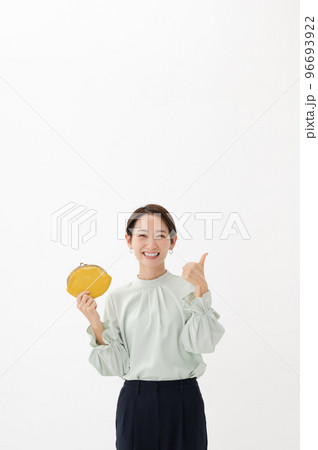 財布　女性　白バック 96693922