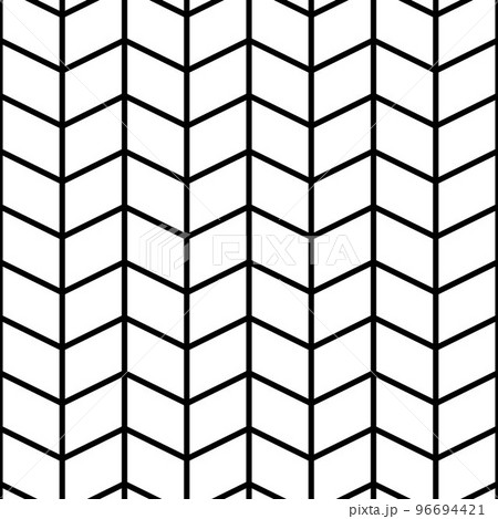 Trendy geometric hand drawn checkered pattern 96694421
