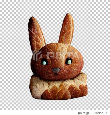 焼き立てのウサギパン リアル画像 α画像 96695404