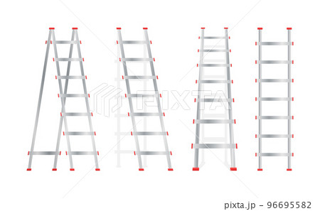 Wooden Stairs. Step ladder. Household tools. Vector stock illustration. Wooden Stairs. Step ladder. Household tools. Vector stock illustration. 96695582