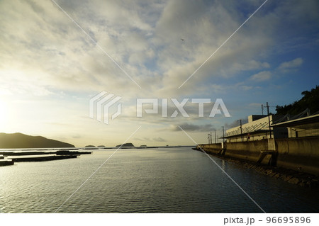 風景 空 海 赤穂市坂越 風景 空 海 赤穂市坂越 96695896