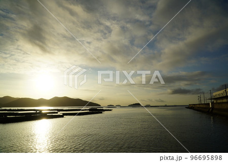 風景 空 海 赤穂市坂越 風景 空 海 赤穂市坂越 96695898