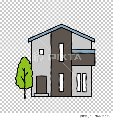 一個簡單的房子的插圖 96696650