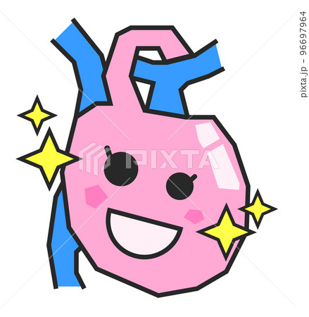 若くて健康な人の元気な心臓イラスト 96697964