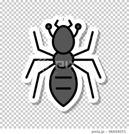 迷你貼紙昆蟲圖圖標螞蟻 96698055