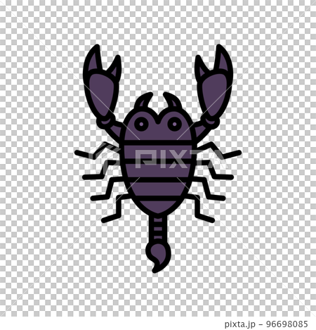 迷你昆蟲圖圖標蝎子 迷你昆蟲圖圖標蝎子 96698085