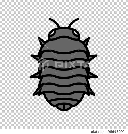 迷你昆蟲插圖圖標藥丸錯誤 96698091