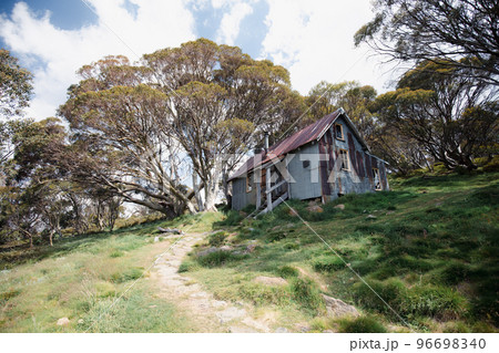 Cope Hut near Falls Creek in Australia 96698340