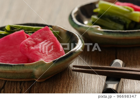 保平かぶと野沢菜の漬け物　長野県・松本市奈川 96698347