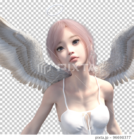 Cute fairy perming 3DCG illustration material 96698377