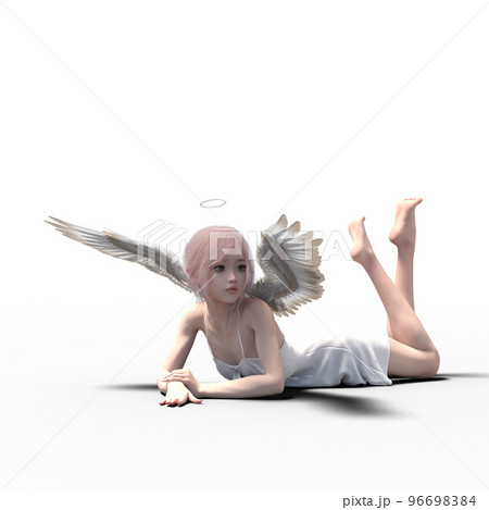 可愛い妖精　perming 3DCG イラスト素材 96698384