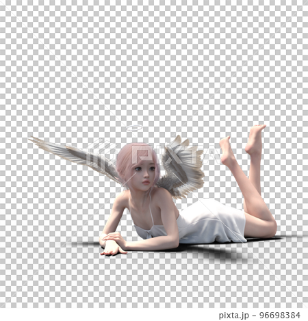 可愛い妖精　perming 3DCG イラスト素材 96698384