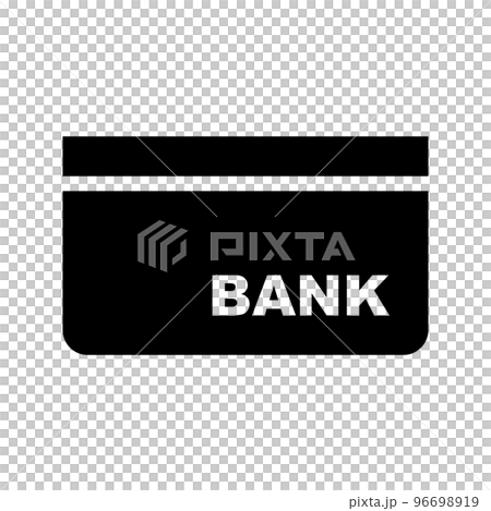 銀行通帳のシルエットアイコン。銀行口座。ベクター。 96698919